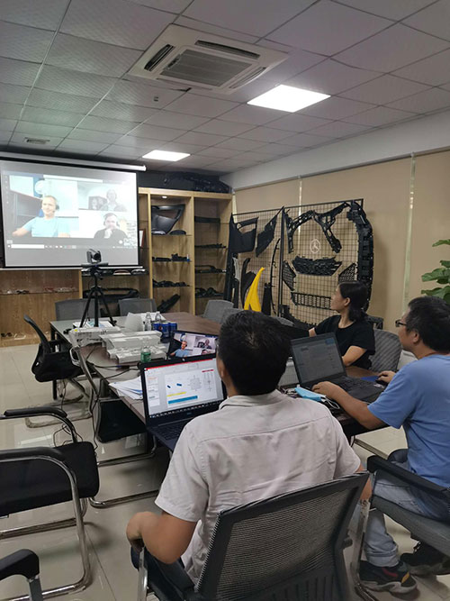 Under the current epidemic situation, we connect projects with customers through video conference