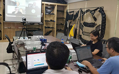 Under the current epidemic situation, we connect projects with customers through video conference